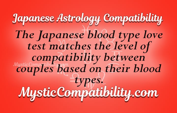 Blood Type Love Compatibility Chart