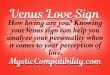 Venus Love Sign