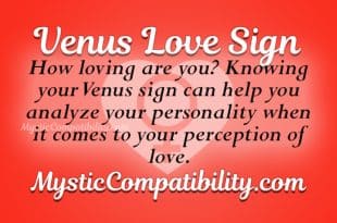 Venus Love Sign