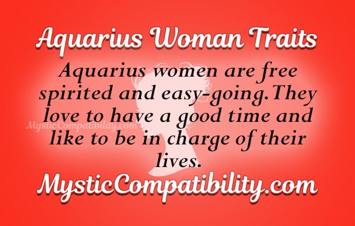 aquarius woman personality traits