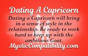 Dating A Capricorn - Mystic Compatibility