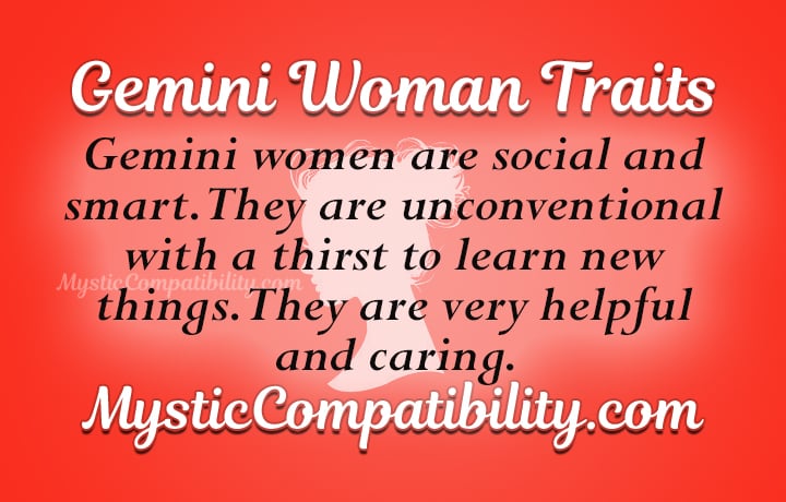 gemini woman personality traits