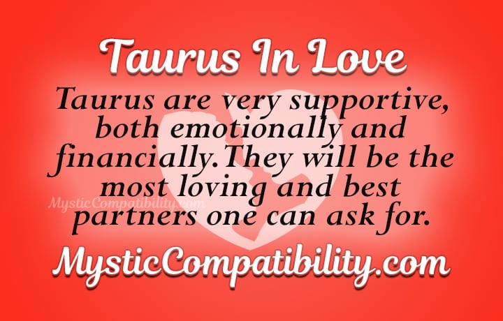 taurus in love