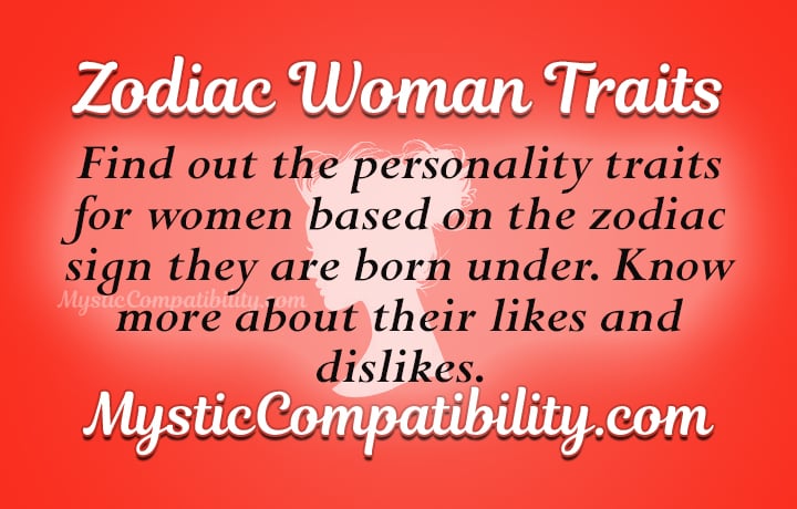 woman personality by zodiac sign