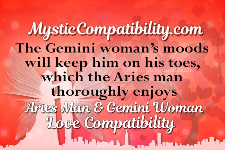 Aries Man And Gemini Woman Compatibility Chart