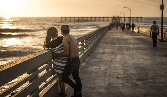 at the bridge