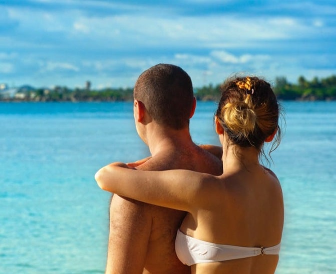 couple in beach