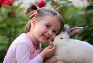 kid With rabbit