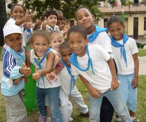 kids having group photo