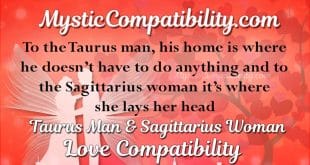 taurus man sagittarius woman compatibility