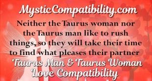 taurus man taurus woman compatibility