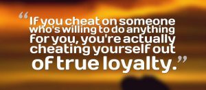 Cheating quote