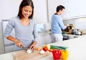 Couple Cooking