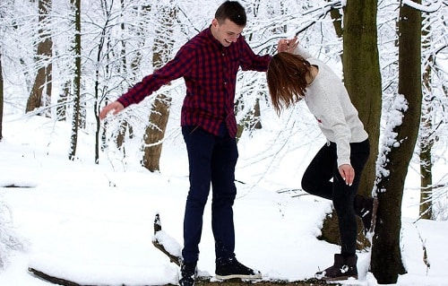 couple having fun together