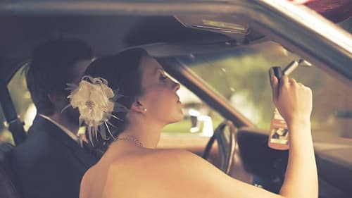 couple in a car