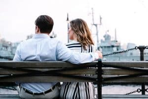 couple in bench