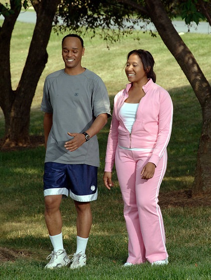 couple taking a walk