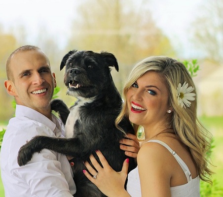 couple with a pet