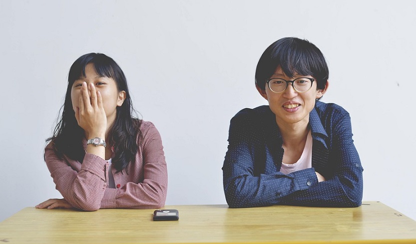 happy Asian couple