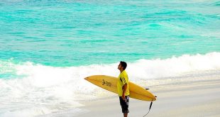 man in beach