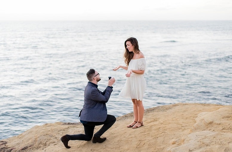 man proposing