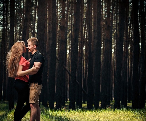 out in the woods together