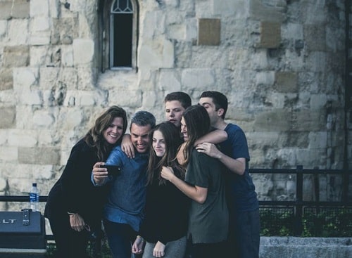 parents taking a photo