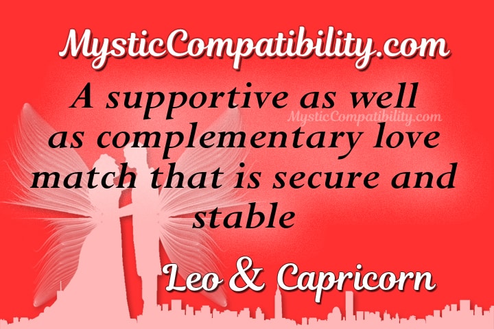 Leo Capricorn Compatibility