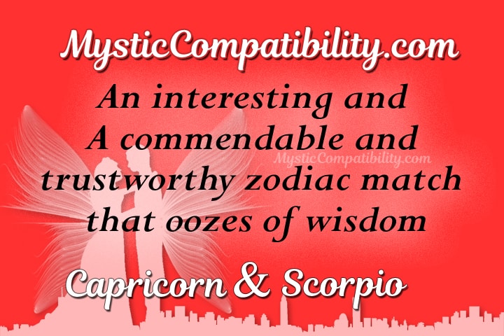 Capricorn Scorpio Compatibility